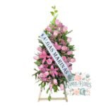 Arreglo Fúnebre 24 Rosas + Lirios