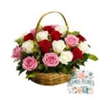 Cesta De 20 Rosas Mix