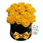 Box Cilindro 15 Rosas Amarillas