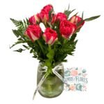 Florero 10 Tulipanes