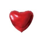 Globo Metalizado Corazón Rojo 25cm