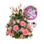 Arreglo 15 Rosas + 5 Gerberas