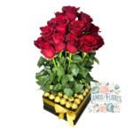 Arreglo 20 Rosas + 20 Bombones