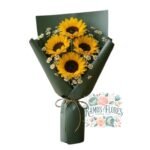 Ramo 4 Girasoles + Margaritas