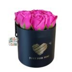 Box Cilindro 7 Rosas Eternas De Jabón