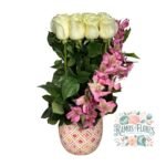 Arreglo 12 Rosas Blancas