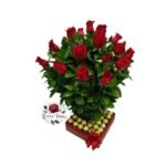 Arreglo 20 Rosas + 20 Bombones