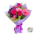 Ramo Primaveral 7 Flores Rosas + Gerberas