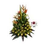 Arreglo 24 Rosas + 2 Lirios + 5 Aves Del Paraíso