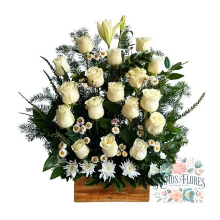 Arreglo De 17 Rosas + Maule