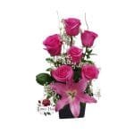 Arreglo 6 Rosas Rosadas