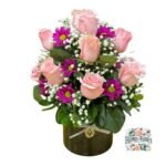 Box Cilindro 14 Rosas