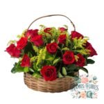 Cesta De 20 Rosas