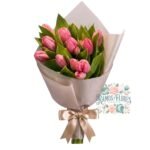 Ramo 10 Tulipanes Rosados