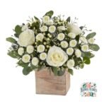 Arreglo De Rosas + Flores Blancas