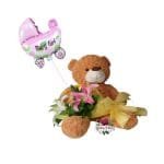 Ramo Lirios + Peluche + Globo
