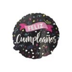 Globo Metalizado Feliz Cumpleaños 25cm