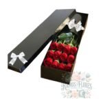 Caja 12 Rosas Rojas