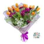 Ramo 15 Tulipanes + Margaritas