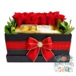 Box 12 Rosas + Bombones Ferrero