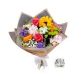 Ramo Primaveral + Rosas + Girasol + Flores de Temporada