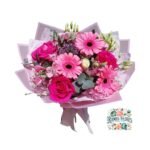 Ramo Primaveral 7 Flores Rosas + Gerberas
