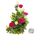 Arreglo de 9 Rosas + Lirios