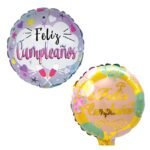 Globo Metalizado Feliz Cumpleaños 25cm