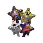 Globo Metalizado Estrella Graduación 25cm
