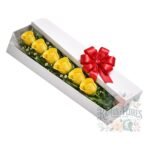Caja 6 Rosas Amarillas