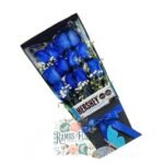 Caja 12 Rosas Azules + Chocolate Hershey