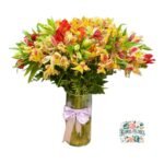 Florero de Astromelias 30 Varas