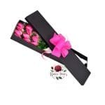 Caja 12 Rosas Rosadas