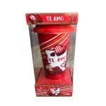 Vaso De Cerámica Te Amo Con Tapa De Silicona 410ml - Imagen 3