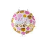 Globo Metalizado Feliz Cumpleaños 25cm
