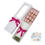Caja 12 Rosas Rosadas
