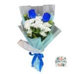 Ramo 2 Rosas Azules + Margaritas