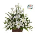 Arreglo Mix De Lirios + Flores Blancas