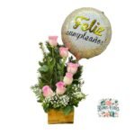 Arreglo 6 Rosas + Globo