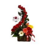 Arreglo 12 Rosas + 5 Gerberas
