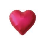 Globo Metalizado Corazón Fucsia 45cm