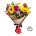 Ramo Primaveral + Rosas + Girasol + Flores de Temporada