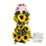 Arreglo de 20 Girasoles + Lirios