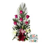 Arreglo Condolencias Rosas + Lirios 
